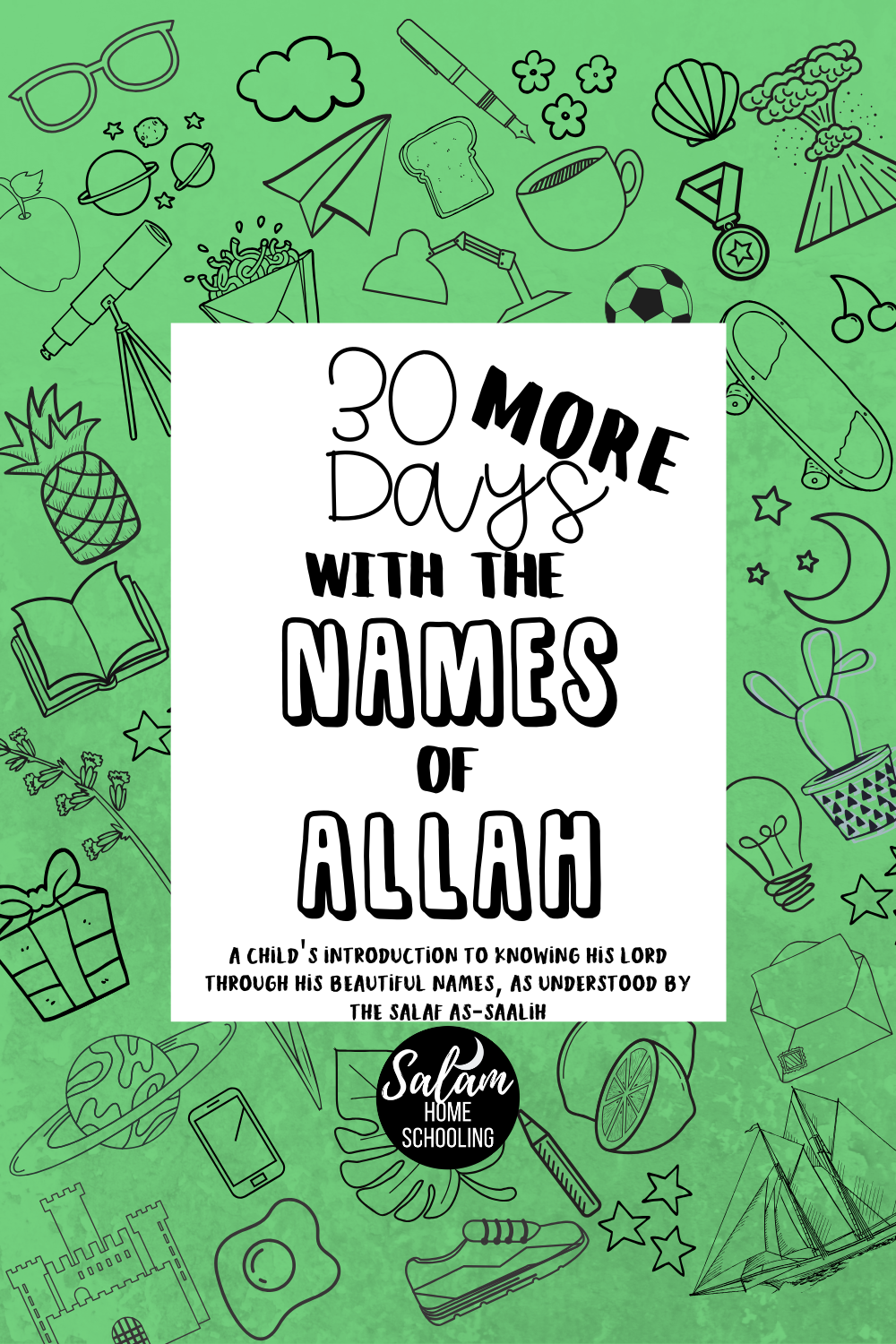 Islamic printable workbook names of Allah